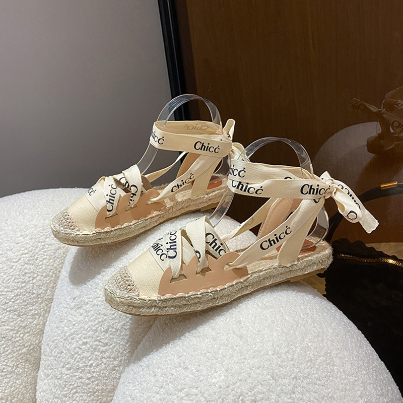 2025 hot new free shipping deisgner sandals for womens flat sandals beige Summer new outdoor casual sandals