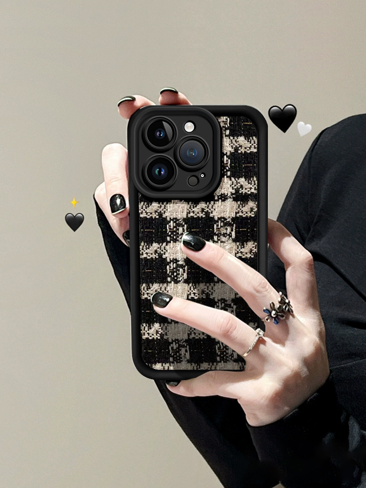 New Fashionable Apple Phone Case Premium iPhone Pro Max Autumn/Winter Luxury European and American Style Retro Women's Phone Case