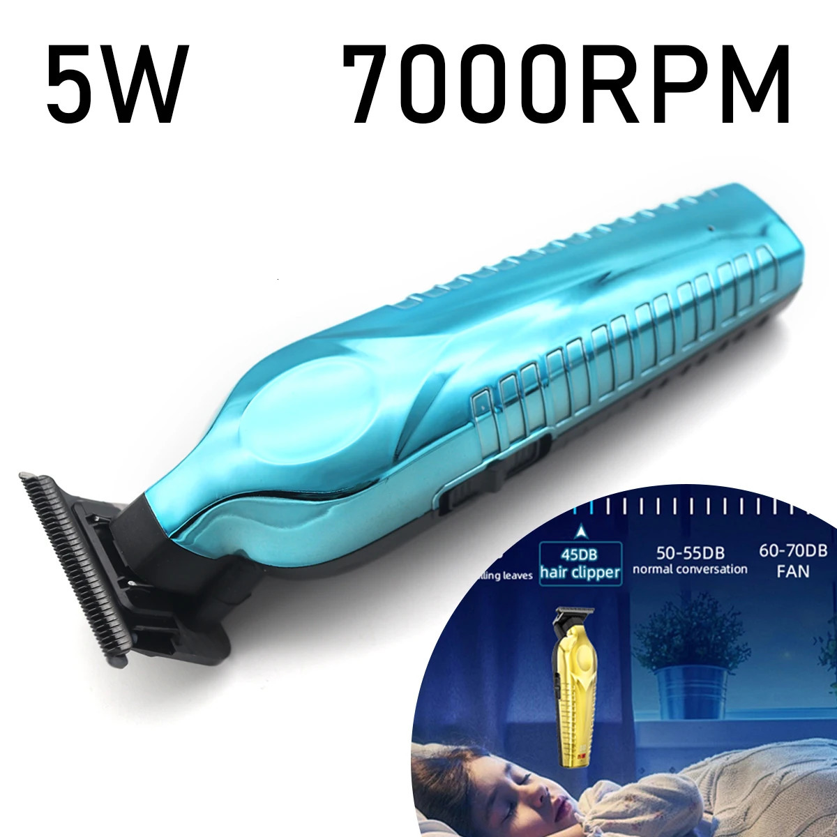 Hair Trimmer for Men Zero Gapped DLC TBlade Oil Head LED Display Low Noise Cordless Professional Hair Clipper Finishing Machine 251030