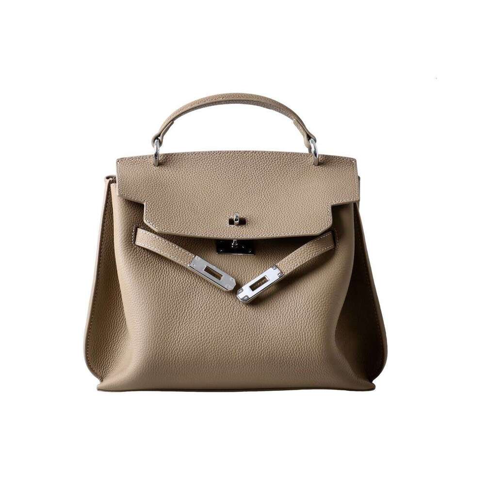 Luxury Bag Designer Togo Top Cowhide Niche Design High-end Large Capacity Leather Women's Handbag Shoulder Commuter Shoulder Bag