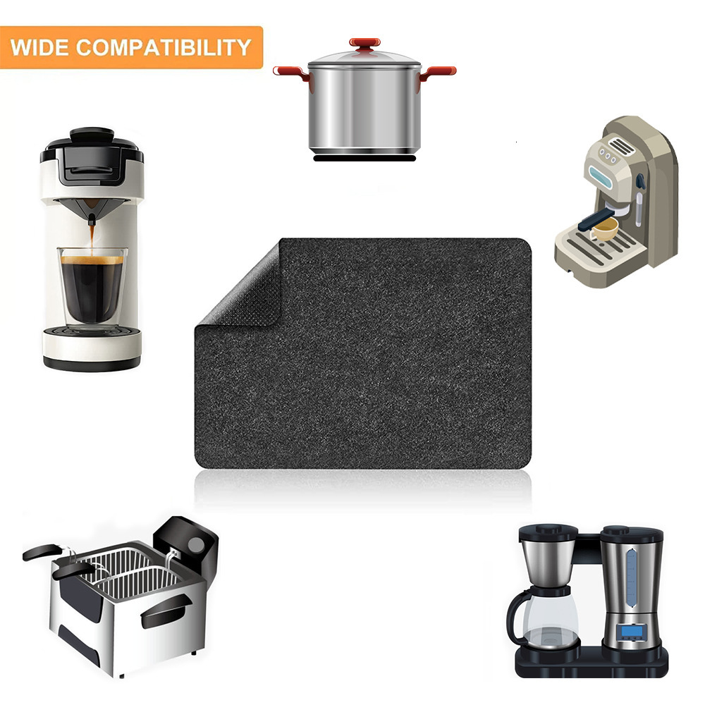 Kitchen Countertop Air Fryer Heat-resistant Mat Silicone Anti Slip Protective Placemats Desktop Coffee Machine Waterproof Pad Fabric