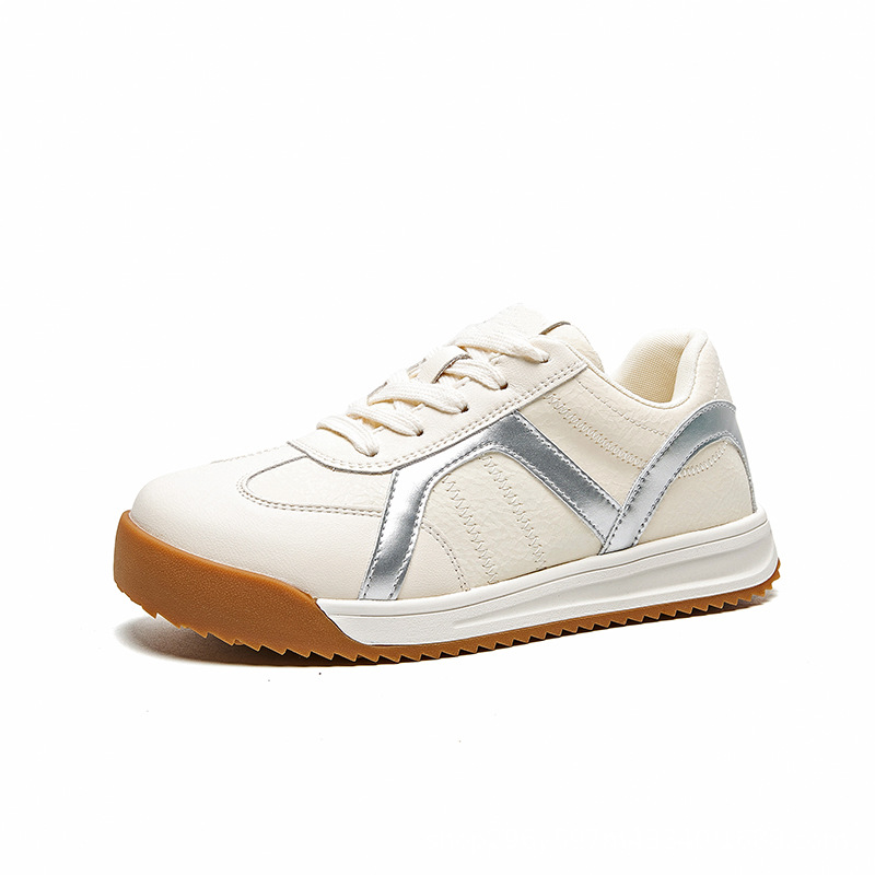 Platform women's shoes autumn McQueen white shoes versatile sports explosive board shoes student casual shoes2025