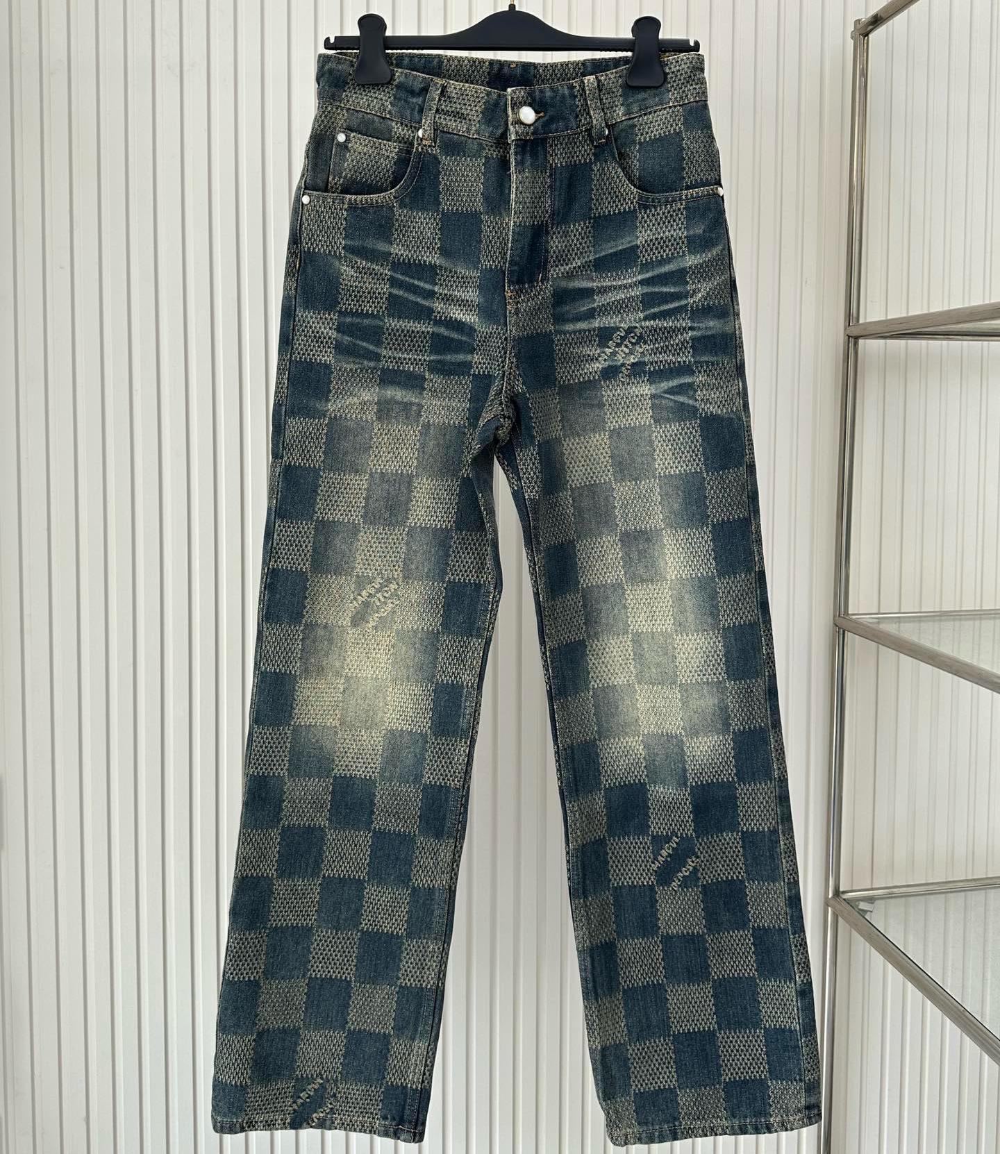 Men's Plus Size Pants 2024ss Unwashed Selvedge Mens Raw Denim Jeans Indigo Small Quantity Wholesale Price Japanese Style Cotton Japan RED 5245