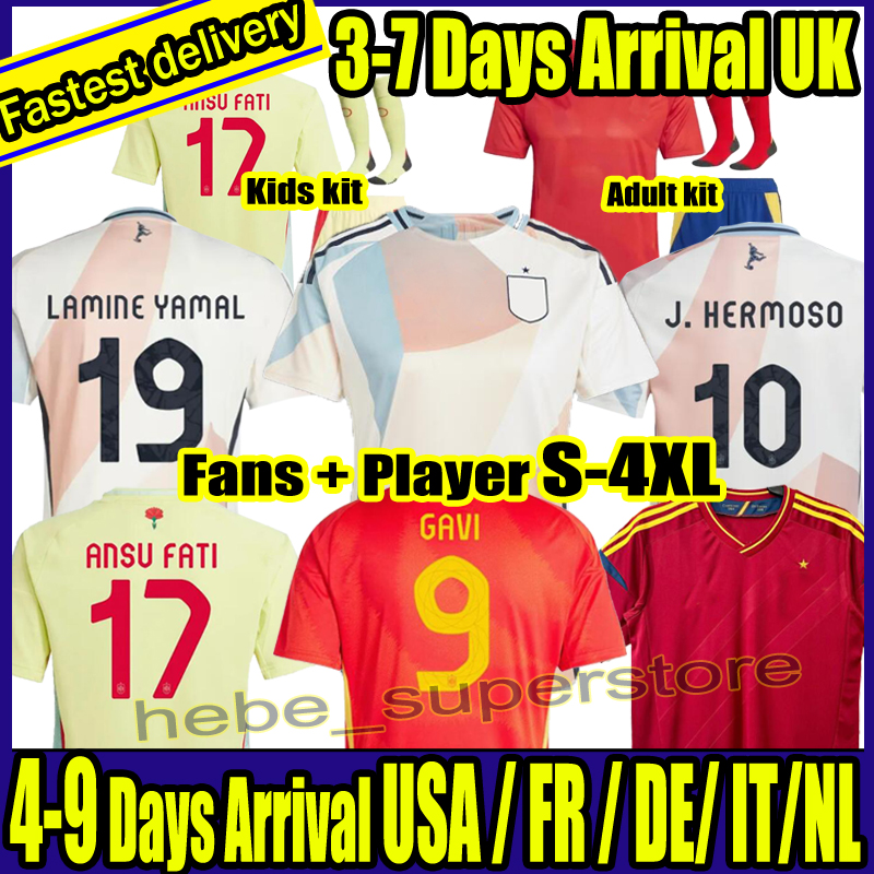 24 25 26 EURO SPAINS Soccer Jerseys PEDRI GAVI LAMINE YAMAL MORATA Carvajal OLMO ASENSIO FERRAN RODRIGO Cucurella Jersey SPANISH Men Kid Kit Football Retro 2010 Shirt