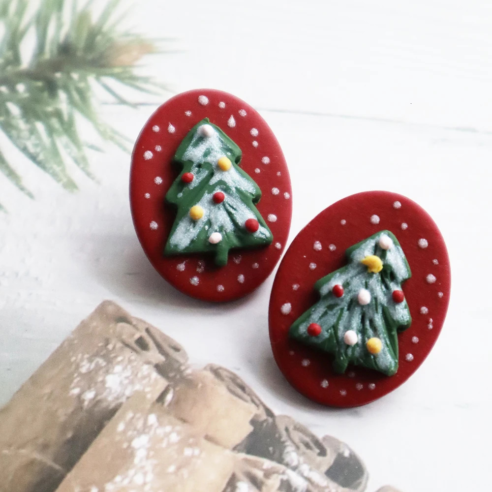 2025 Christmas Snowman Dangle Earrings for Women Girls Christmas Tree Pendant Earring Gingerbread Man Stud Earring Gift Jewelry 251031