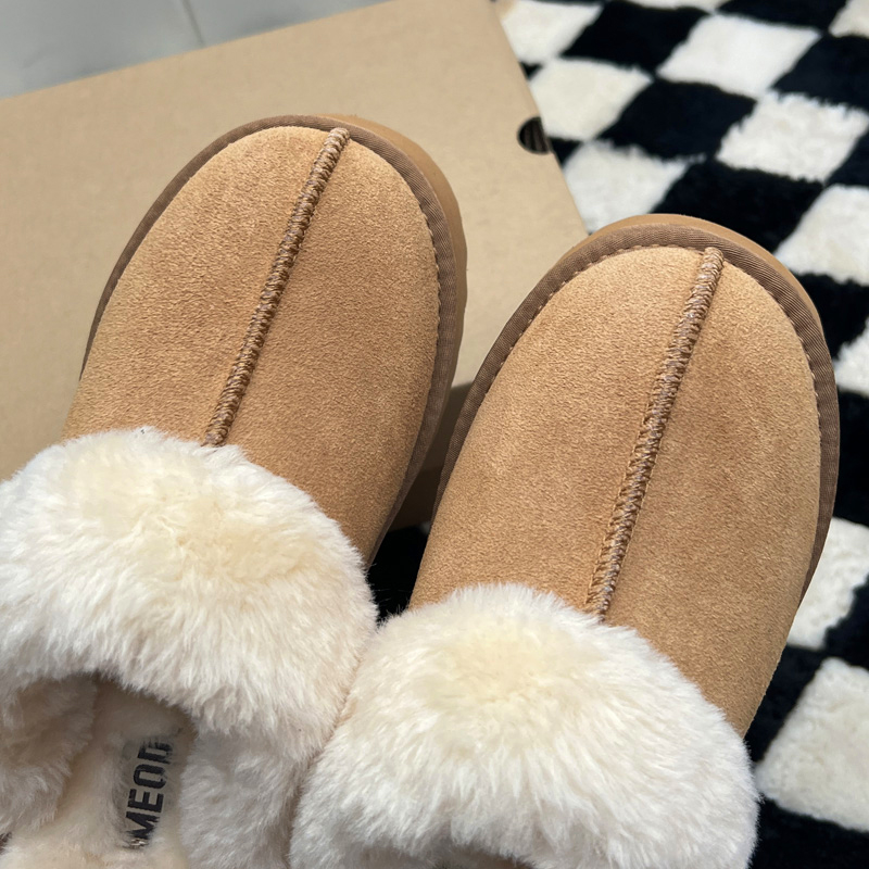 -MEOD Slippers Shoes Platform Snow Boots Designer Womens Tazz Classic Outdoor Chestnut Wool Slides Fluffy Leather Women Slider Fast Ship With Box