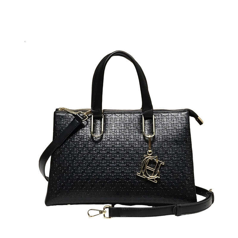 Women's Bags CHHC Fashionable Elegant Handheld Shoulder Embossed Texture Crossbody Women's with High Quality and Large Capacity Tote Bag