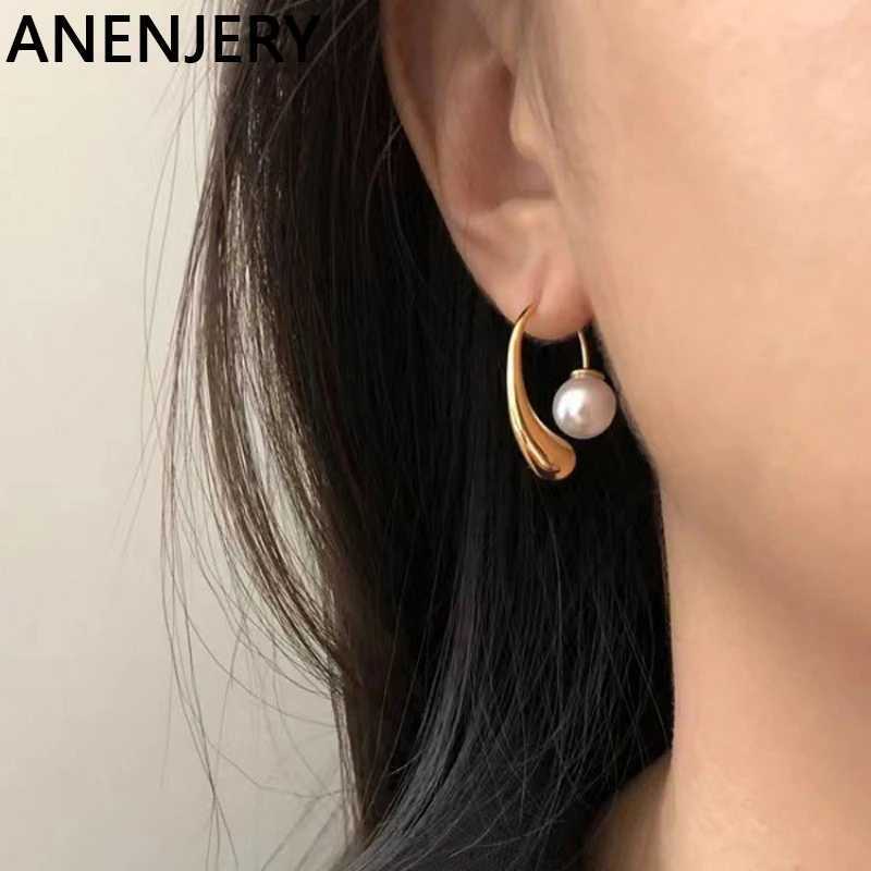 ANJERY Pearl Womens Water Drop Earrings Fashion Personality Simple Design Earrings Pendant Gift Y250401