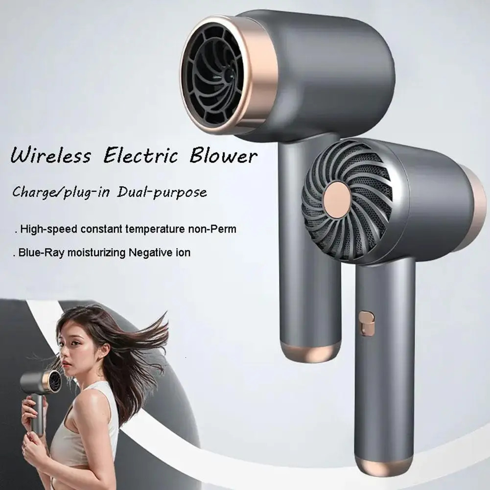 Usb Hair Dryer Wireless Hair Dryer Charging Hair Dryer Home And Unplugged Negative Ion Hair Cold Portable Dormito D7D5 251030