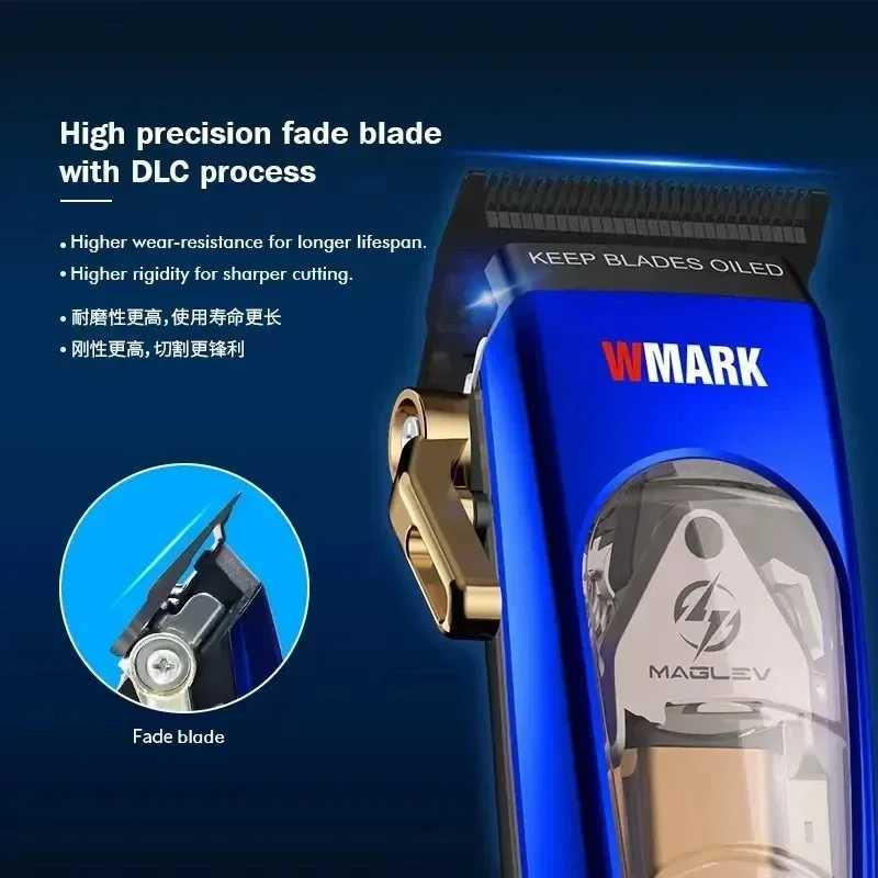 WMARK NG-9004 NG-9213 Professional Electric Hair Clipper Mens Hair Clipper Salon Tools Oil Head Carving 2-piece Set W250402
