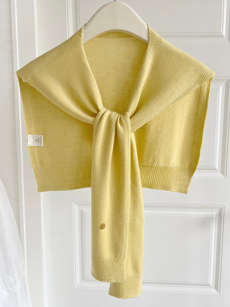 K287 2025 new knitted small shawl spring casual outerwear waistcoat trendy hot style net celebrity wool shawl wholesale