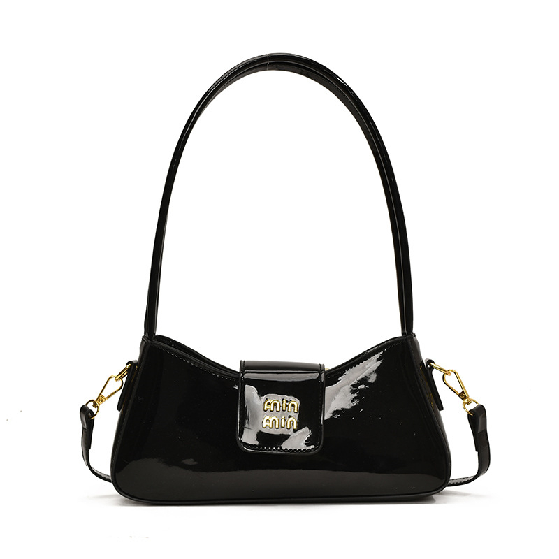 Designer Bag Luxury Bag Tote Bag Free Shipping Hot Free Shipping Designer Shoulder Bags New Casual Handbag Fashionable Patent Leather Black Underarm B