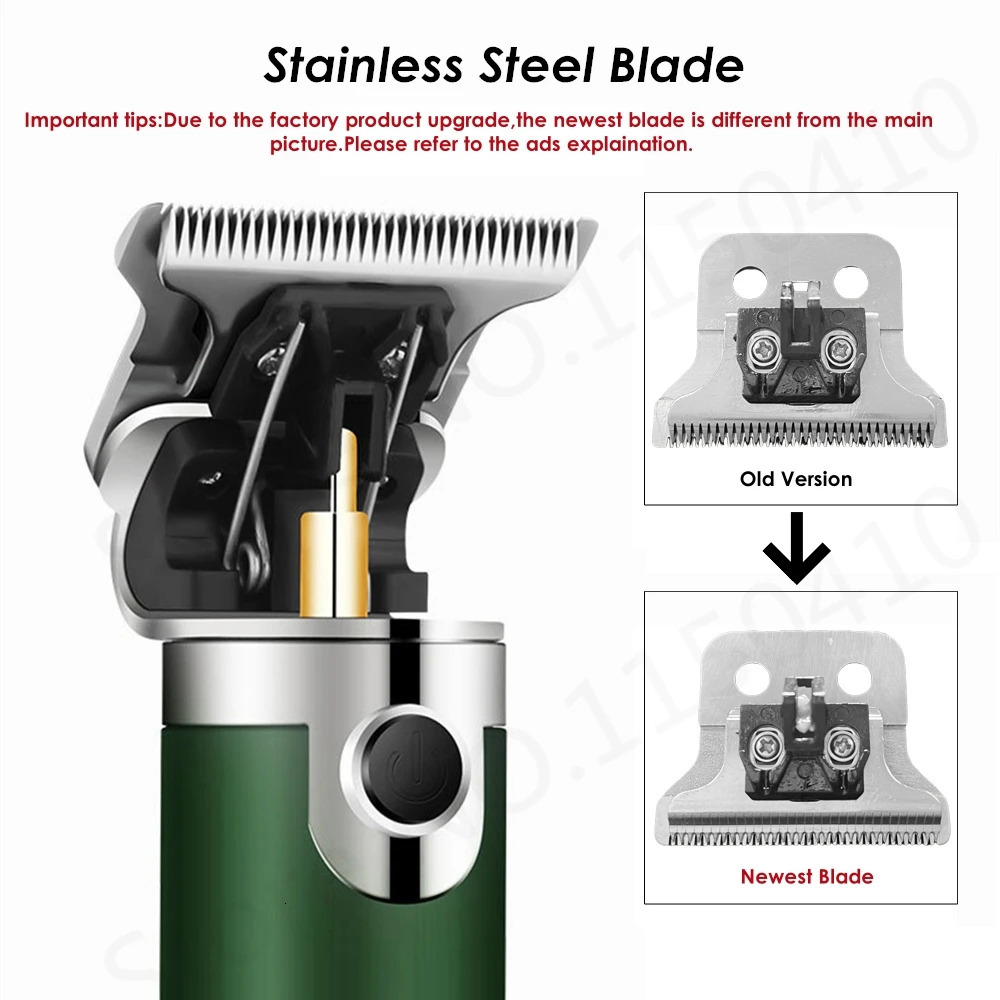 Professional USB Rechargeable Hair Clipper Electric Hair Trimmer Beard Shaving Machine 0mm Men Barber Haircut Tool 18650 Lithium 251030