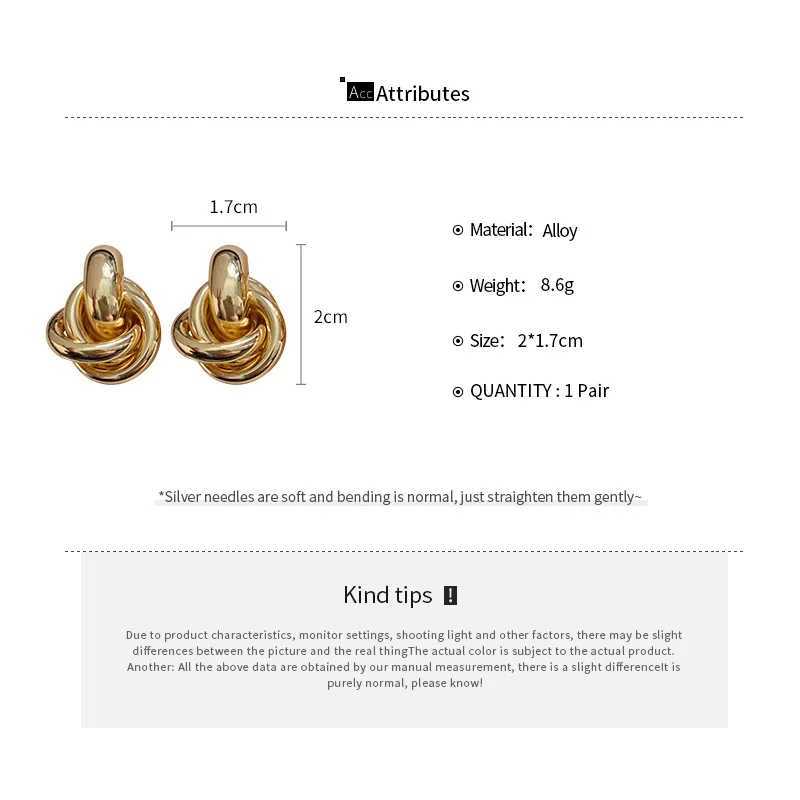 Round wrapped metal stud earrings luxurious high perception hour design wholesale of womens temperature earrings Y250401