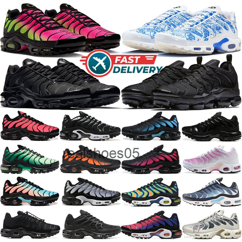 tn tnss chaussure tn3 1 Triple Black White Hyper Pink Volt Lisboa Naples Running Shoes Mens Women Gradient Men designer Trainers outdoor Sports Sneakers EUR 47