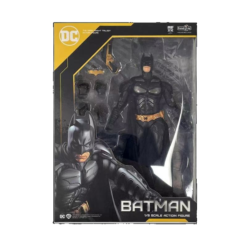 Fondjoy DC Batman Dark Knight 1/9 Action Figure Wholesale - Movable Collectible Model Kit with Display Base, Superhero Gift Bulk Stock