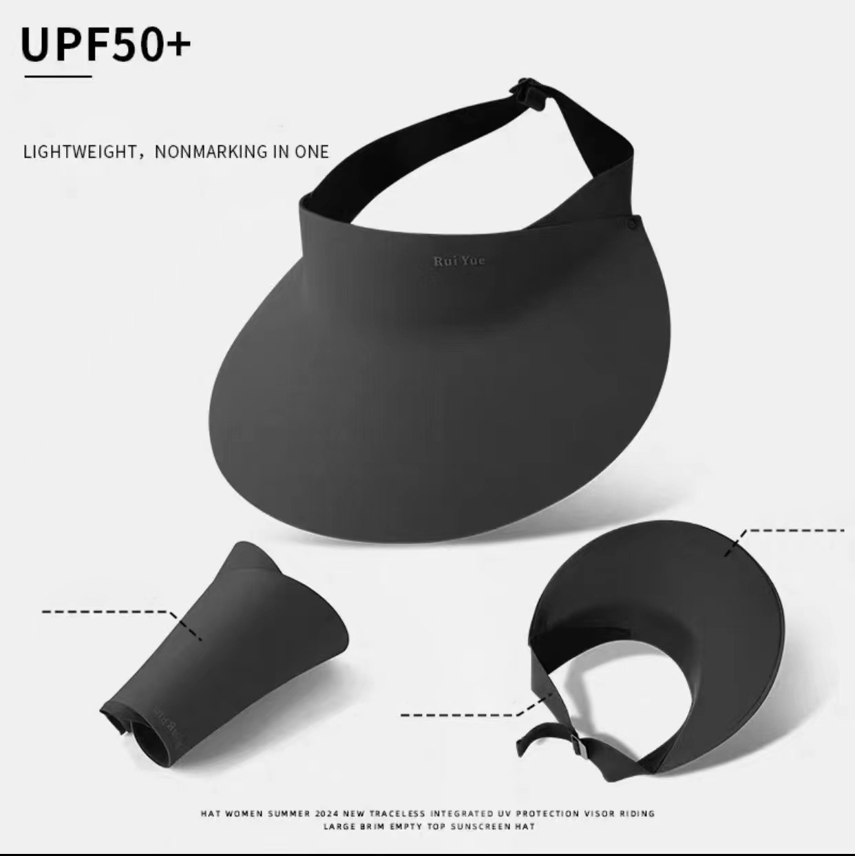 Breathable Folding Sun Cap for Ladies - Lightweight UV Protective Hat