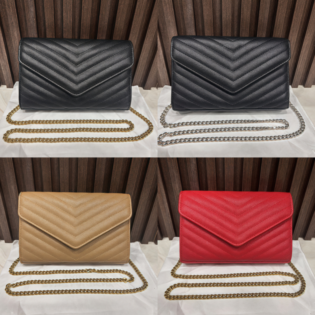 2022 Designers Crossbody Bag Womens Luxurys Handbags Purse High Quality Black Fashion Genuine Leather Clutch Chain Lambskin Shoulder Cross Body Bags