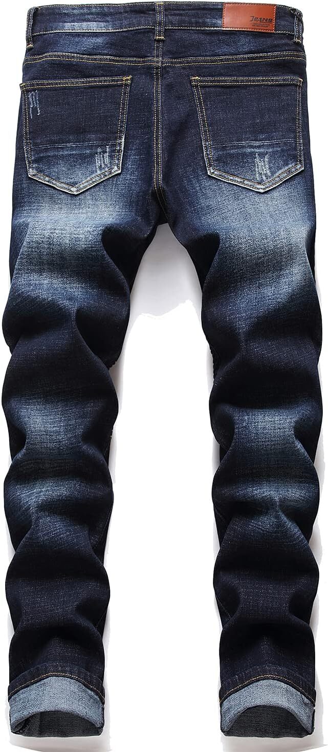 Mens Jeans Designer Jeans For Men Jeans Mens Classic Zipper Rider Regular Edition Elastic Jeans