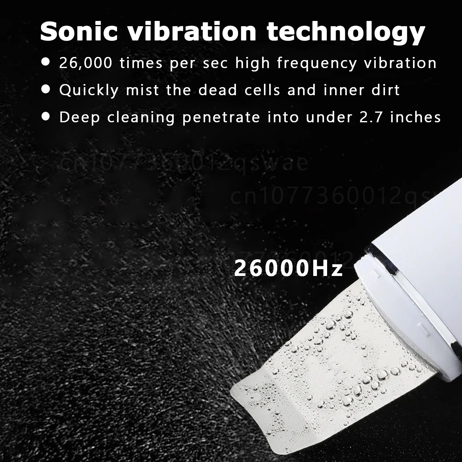 Ultrasonic Skin Scrubber Facial Deep Cleansing Blackhead Ultrasonic Cleansing Cavitation Peeling Shovel Skin Scrubber 251030