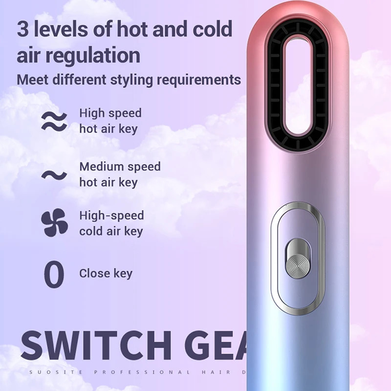 Selling Leafless Professional Bid Wind Quick Low Noise Dry Private Diffuser Ion Hair Processor Dryer for home salon 251030