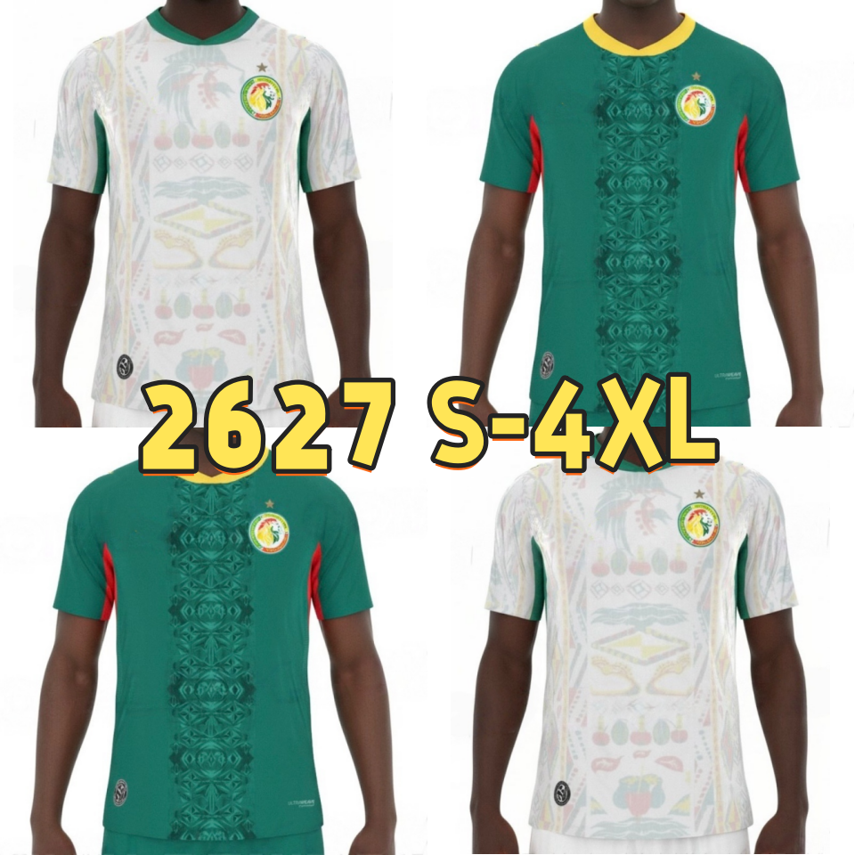 26 27 Senegal Mens Player Version Soccer Jerseys National Team KOULIBALY DIALLO MENDY MENDY GUEYE SARR Home Away Special Edition Football Shirts