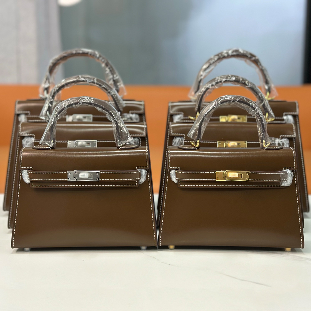 2025 new leather box cowhide retro designer fashion shoulder crossover high-end mini handbag