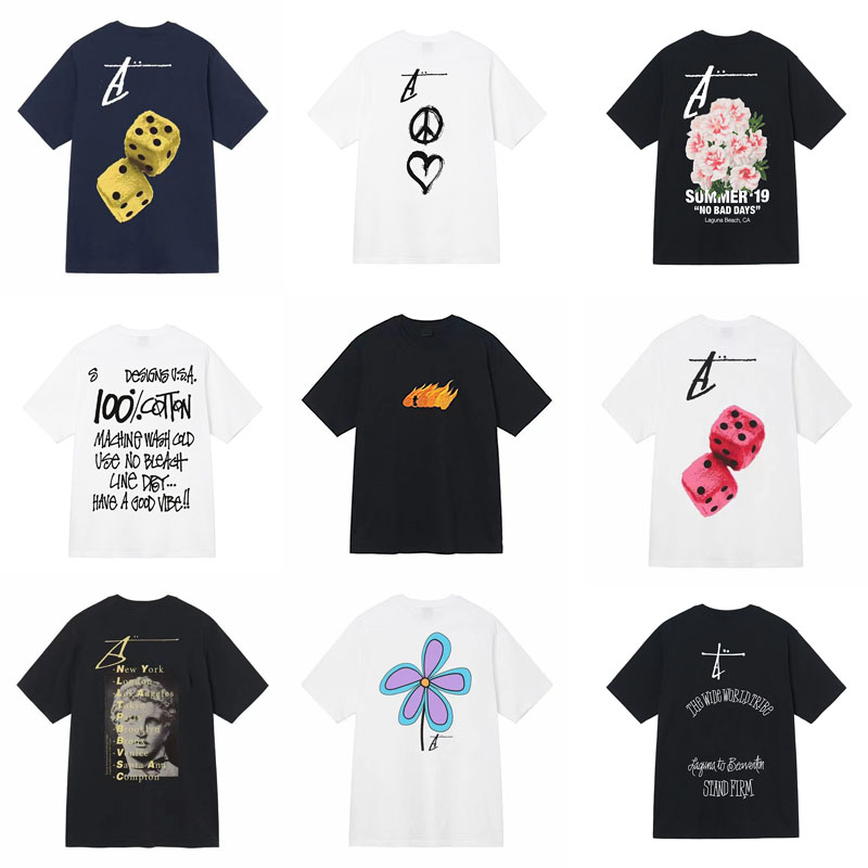 Men's T-shirt Designer T-shirt High Quality Street Trend T-shirt Round Neck Letter Printed Fashion Short-sleeved Cotton Casual Loose Short-sleeved Size S-XXL