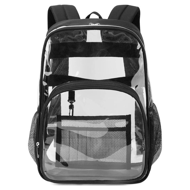 Backpack Waterproof Transparent School Bag Girl Large Capacity Backpack Solid Clear Backpack Men Fashion Transparent Plastic Bag 251031