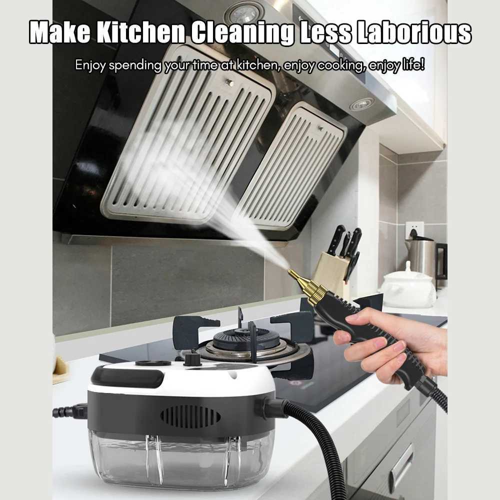 2500W Portable Handheld Steam Cleaner High Temperature Pressurized Steam Cleaning Machine with Brush Heads for Furniture Car z250402