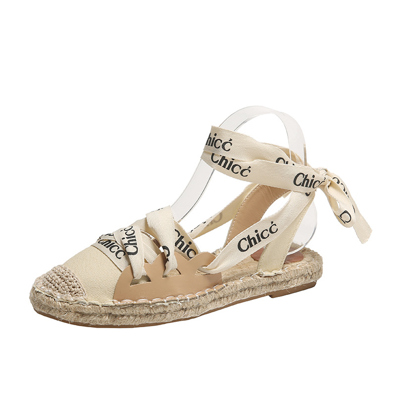 Free Shipping new slides designer sandals for womans flat sandals beige Summer New Fashionable Versatile Sandals