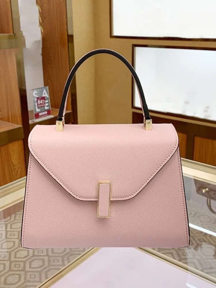 Office Ladies Pu Leather Totes Handbag Fashion Design Messenger Bag Women Hasp Shoulder Elegant Flap Single Crossbody Bags