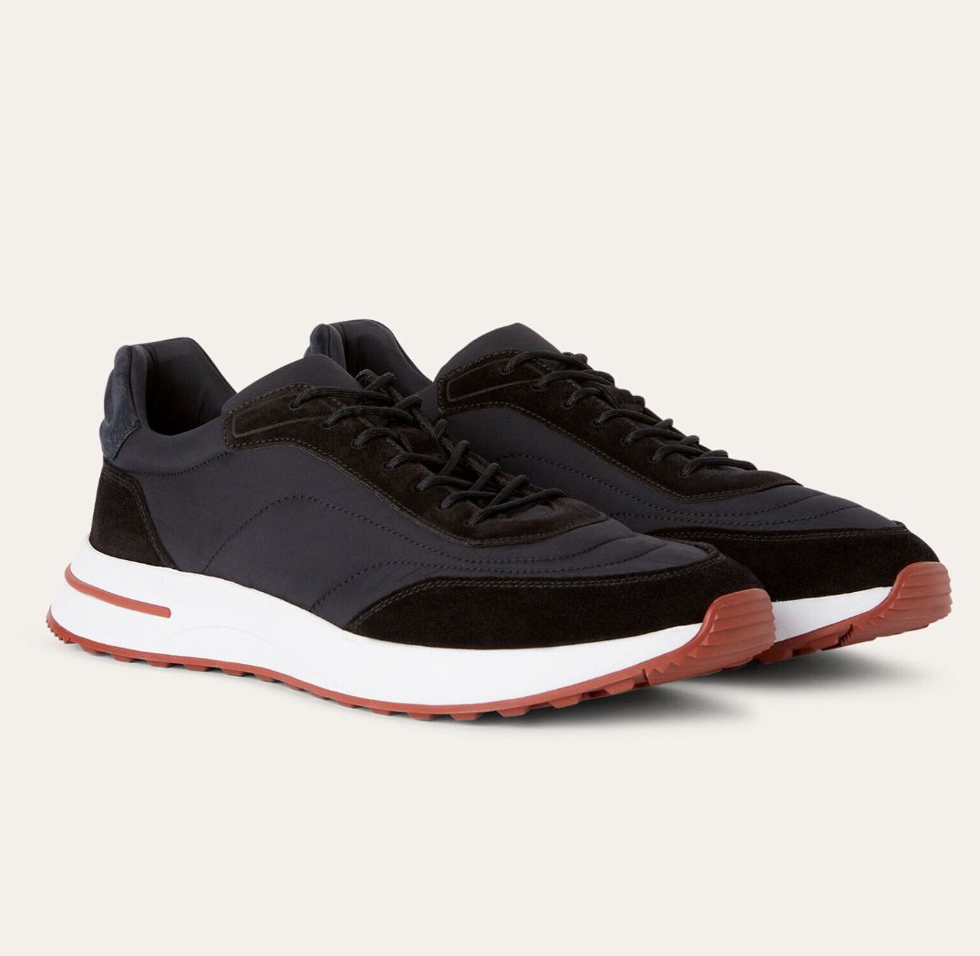 Top Luxury Men Weekend Walk Suede-trimmed Sneakers Shoes Ultra-lightweight Soles Runner Sport Mesh Breathable Mesh Breathable Trainers