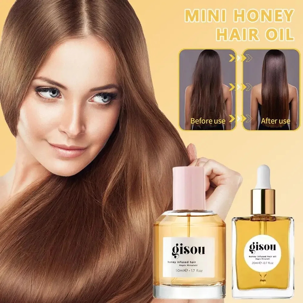 Gisou new limited gloss lip gloss/moisturizing hair cream/hair care perfume/hair care essential oil/4-piece set