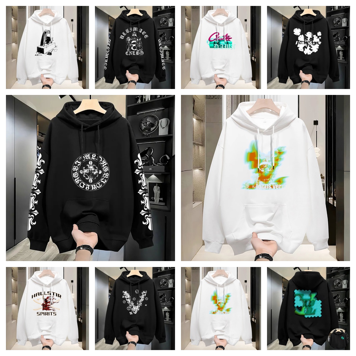 Designer Men Hoodies Luxury Brand Crewneck Sweatshirt hoody Classic Streetwear Pure Cotton Loose Oversized Casual Trendy Women Sweatshirt design hoodi