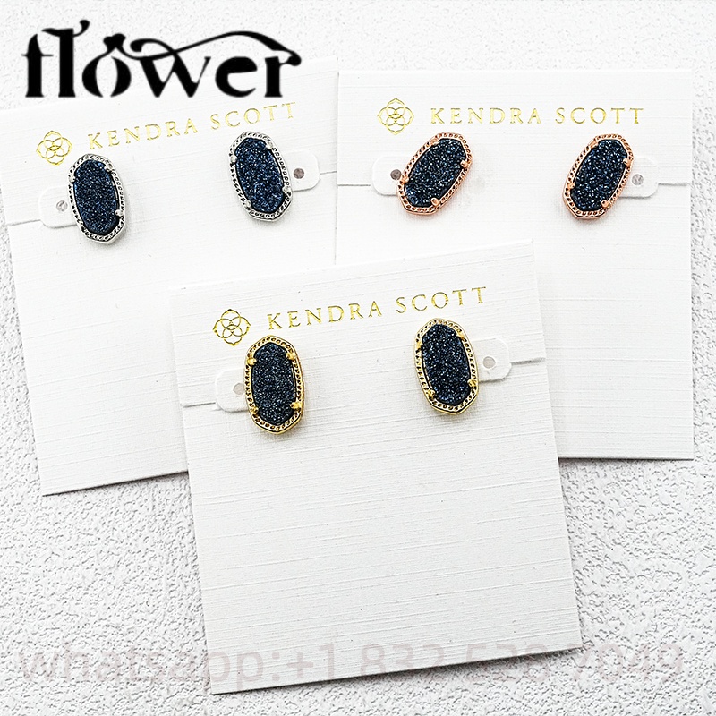 1:1 Brand KS Nature Crystal Pendant Necklaces Designer Kendraly Necklace Jewelry Scotts Chain Elegance Oval Female Collar As Birthday Gift