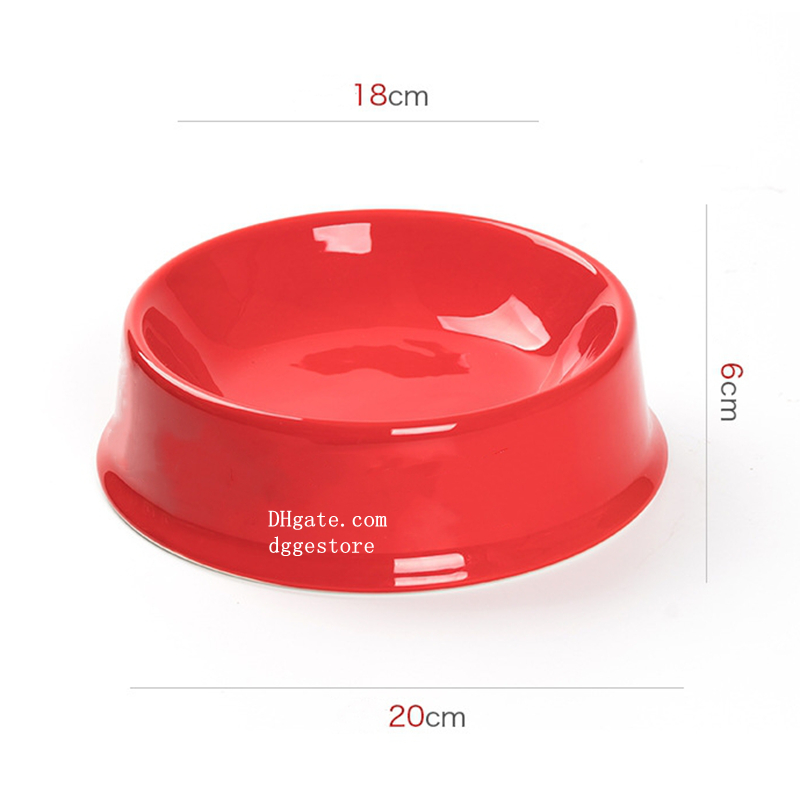 Designer with ic Patterns, Ceramic Dog Dish Medium Dogs Cat, Porcelain Pet Bowl for Food Water 18 oz Microwave and Dishwasher Safe Red J24 Free shippi
