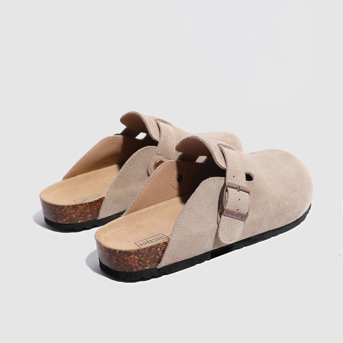 hot Free shipping designer slippers 2025 Autumn and winter new leather soft soled Boken shoes outdoor thick soled plus size 33-44