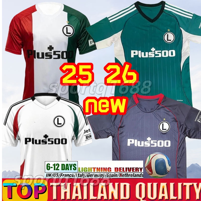 25 26 Legia Warszawa Soccer Jerseys NSAME RAJOVIC WSZOLEK BICHAKHCHYAN 2025 2026 Warsaw Leigia Football jersey ALFARELA KAPUSTKA JEDRZEJCZYK Men Uniforms Shirts