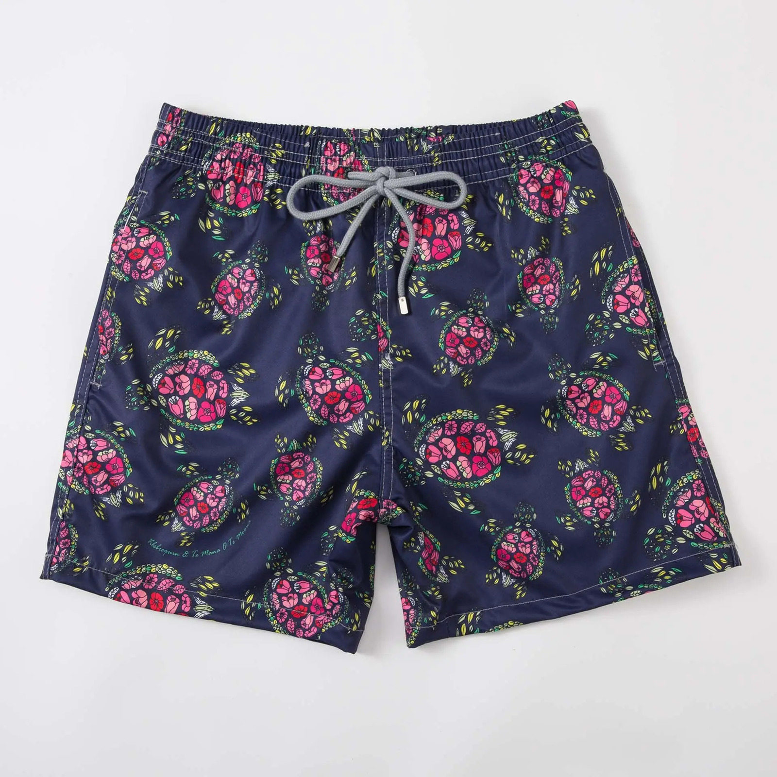 Mens quick drying printed short swimming trunks mesh lined swimsuits elastic breathable waterproof Bermuda turtle board shorts 250402