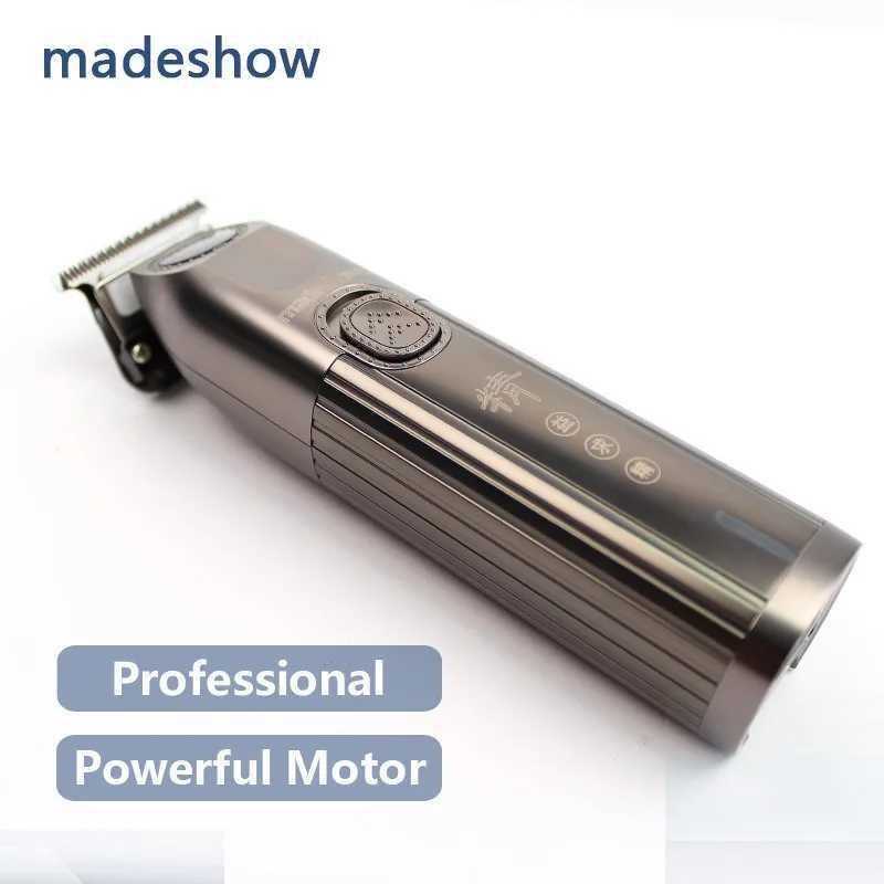 M8F Madeshow Professional Mens Barber Salon Trimmer with Base Cordless Retro Oil Head Push 3200mAh 13W W250402