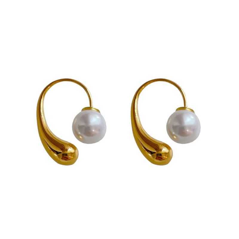 ANJERY Pearl Womens Water Drop Earrings Fashion Personality Simple Design Earrings Pendant Gift Y250401
