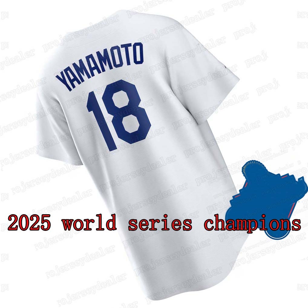 01 17 Shohei Ohtani 2025 World Series Champion Jerseys 18 Yoshinobu Yamamoto Roki Sasaki Freddie Freeman Mookie Betts Teoscar Hernandez Men custom