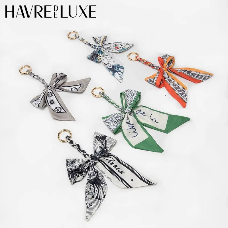 Bow Bag charm Bag Hanging Chain Strap Keychain Colorful Bag Decorate Extension Chain Bag Accessories Gift for Women 251030