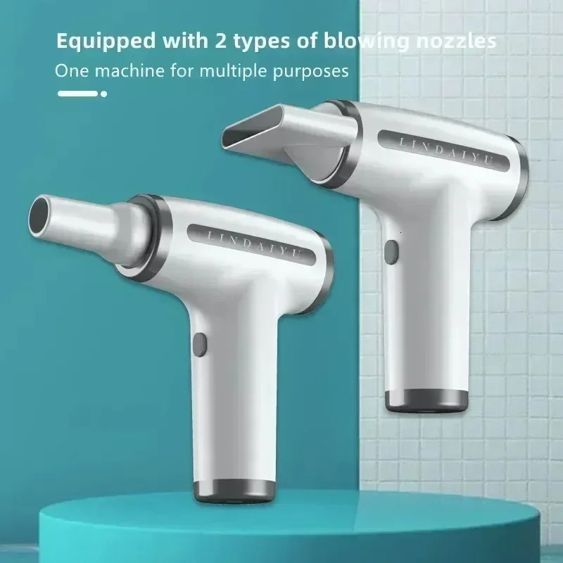 Multifunctional 4 in 1 Wireless Hair Dryer Electric Air Duster Blower Travel Portable USB Rechargeable Negative Ions Blow Dryer 251030