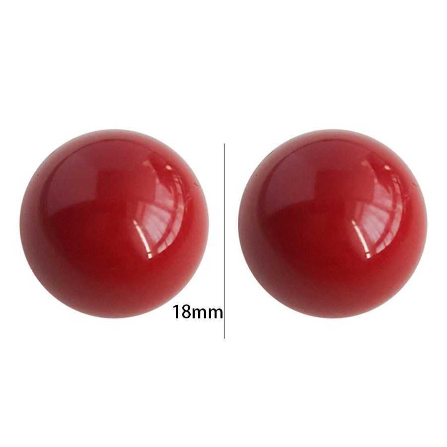 Ins Exaggerated 1.8cm Half Round Simulated Round Earrings White Declaration Earrings Female Korean Earrings Jewelry Gift Y250401