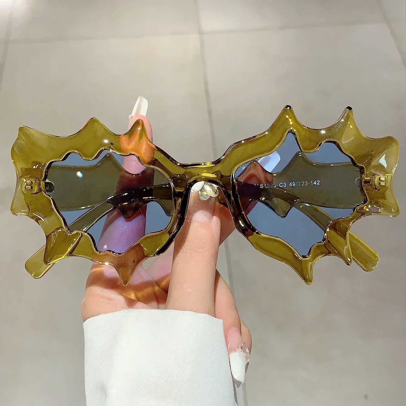 New Y2K Punk Cat Eye Sunglasses Women Men Brand Retro Irregularity Goggle Sun Glasses For Ladies Steampunk Eyewear Shades