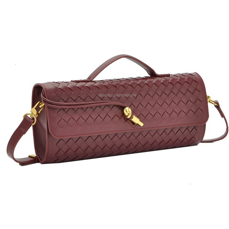New Free Shipping Designer Bag Hot Selling Handmade Soft Leather Stick Horizontal Square Organ Bag Solid Color Hand-held Diagonal Cross Women's B