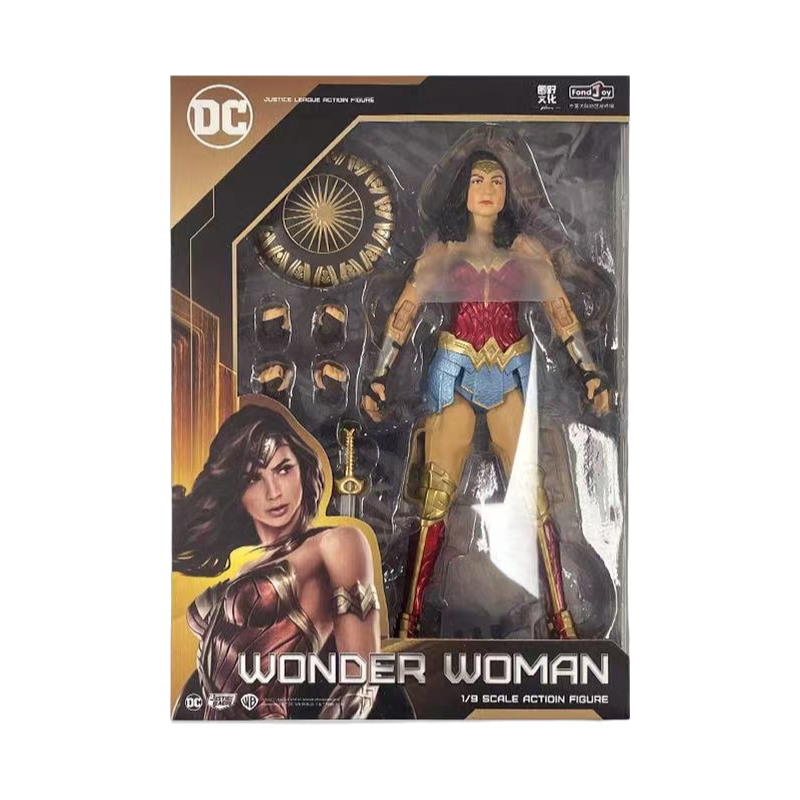 Fondjoy DC Comics Wonder Woman Diana Prince 1/9 Action Figure Wholesale - Collectible Model Kit with Movable Joints, Superhero Bulk Stock for Retailer