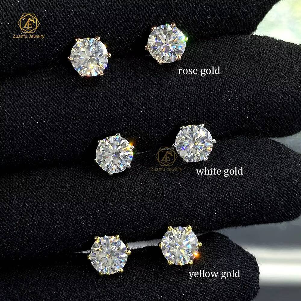 IGI Certified 05CT2CT Lab Grown Diamond Stud Earrings DEF Color VVS VS Clarity HPHT CVD Diamonds Earrings for Gift